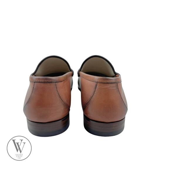 GUCCI Brown Leather 1953 Roos Classic Horsebit Loafer Mens 10 ITALY - Picture 8 of 11